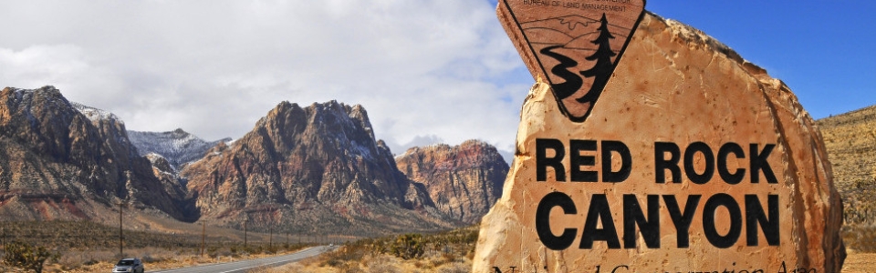 red rock sign